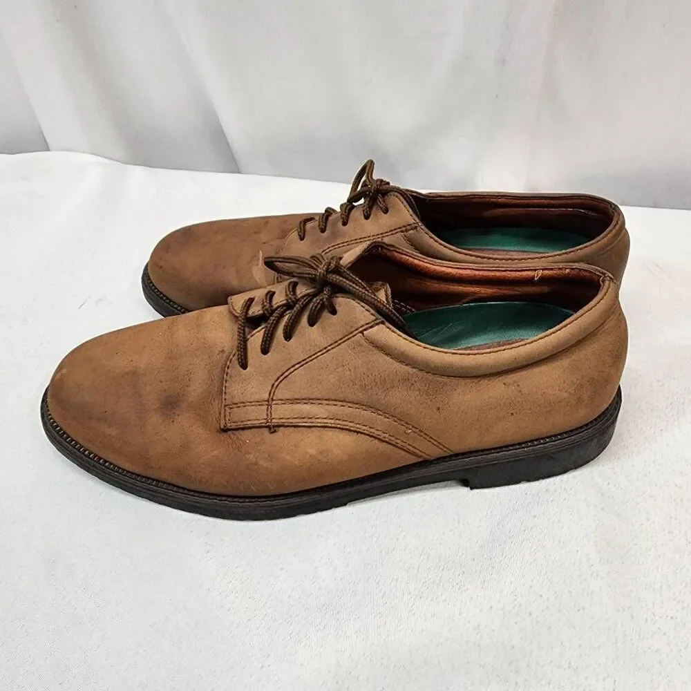 Nunn Bush Portland Men's Brown Leather Lace Up Oxfords 83884-02 Size 11 M